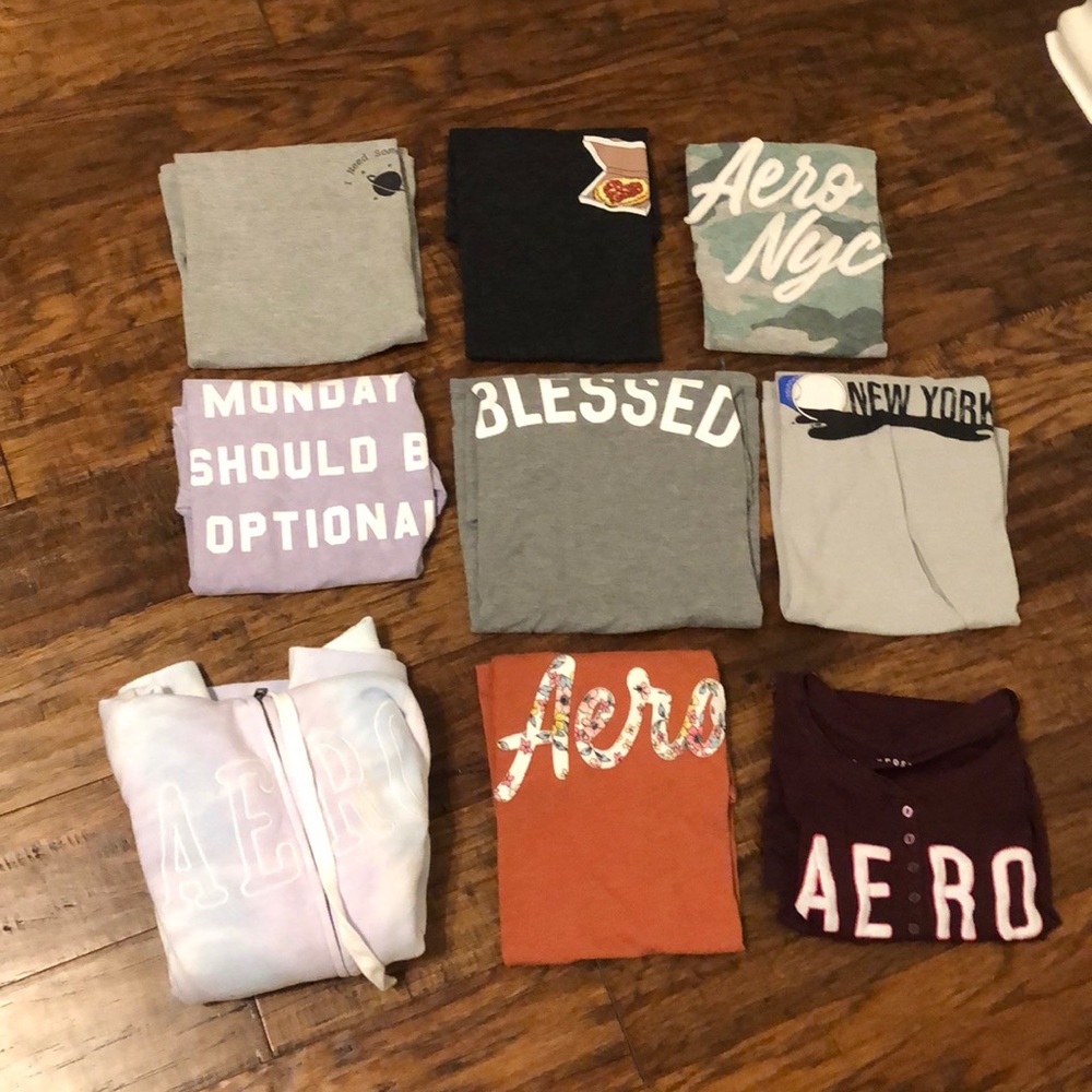 HUGE LOT OF AEROPOSTALE SHIRTS AND JACKET
